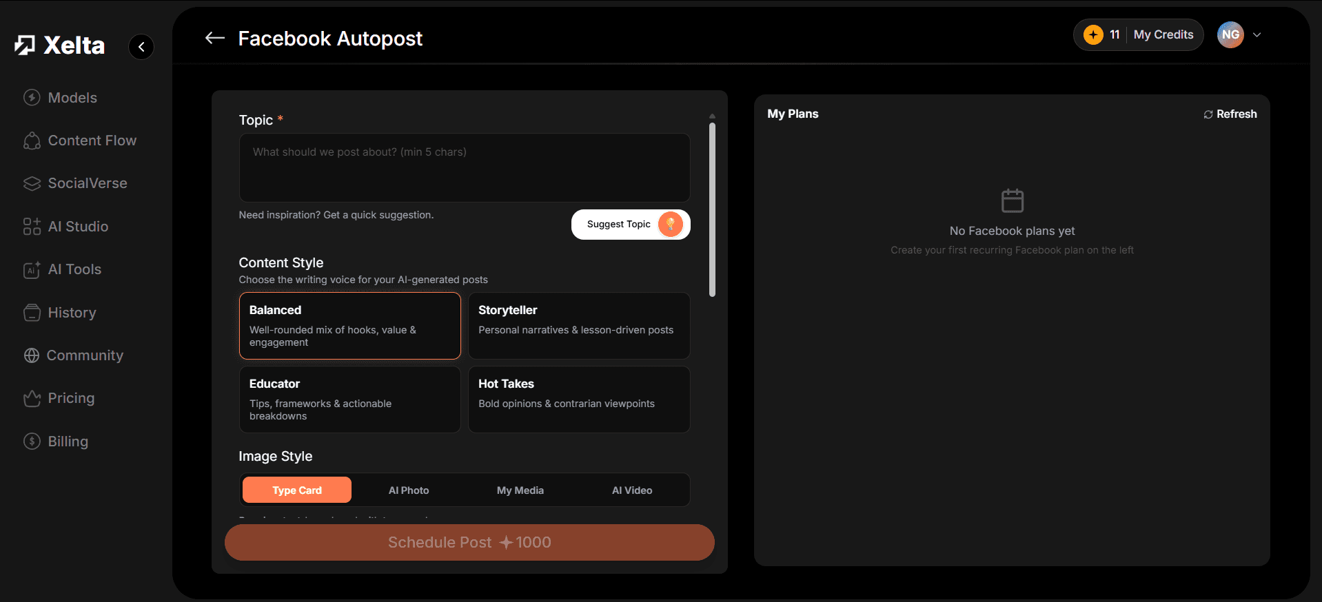 Facebook Autopost Dashboard
